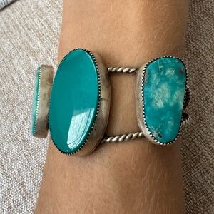 Large Genuine Turquoise Cuff